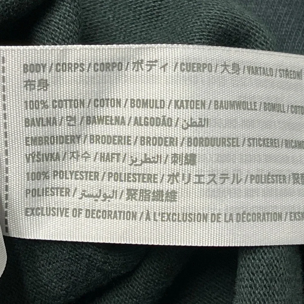 VTG Abercrombie & Fitch Guinness Rugby Shirt XXL Green Cropped Long Sleeve Polo‎ - Picture 8 of 11